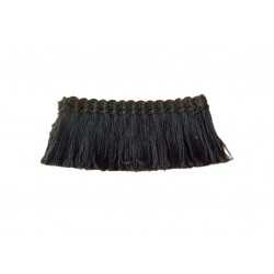 Black 100% Cotton Brush Fringe