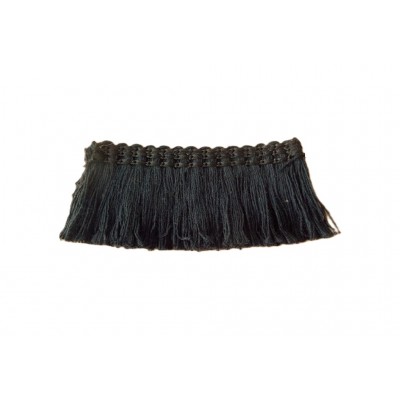 Black 100% Cotton Brush Fringe