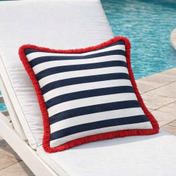 Scarlett Red 100% Cotton Brush Fringe