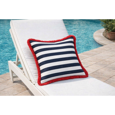 Scarlett Red 100% Cotton Brush Fringe