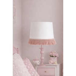 Rose Pink 100% Cotton Brush Fringe