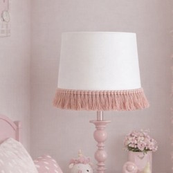 Rose Pink 100% Cotton Brush Fringe