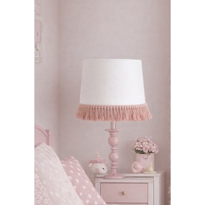 Rose Pink 100% Cotton Brush Fringe