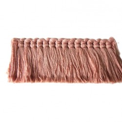 Rose Pink 100% Cotton Brush Fringe
