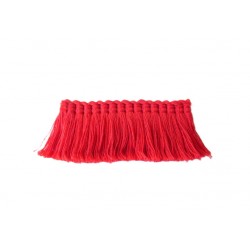Scarlett Red 100% Cotton Brush Fringe