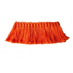 Tangerine 100% Cotton Brush Fringe