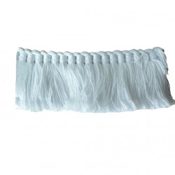 White 100% Cotton Brush Fringe