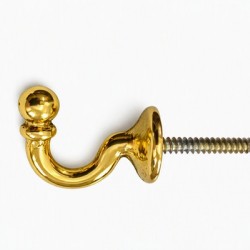 Brass Curtain Tieback Hook – 30mm