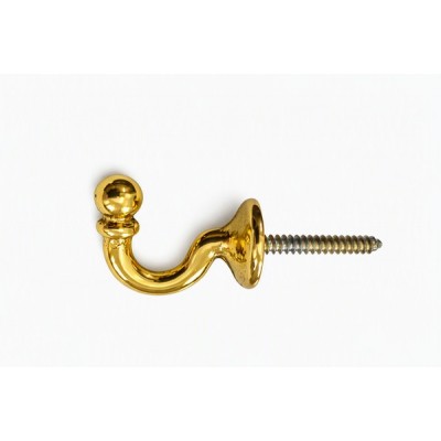 Brass Curtain Tieback Hook – 30mm