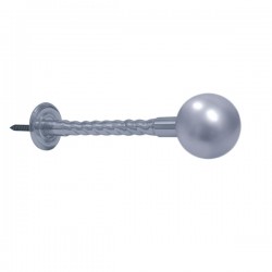 Stem & Ball Curtain Holdback - Chrome