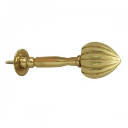 Fluted Acorn Curtain Holdback - Gold