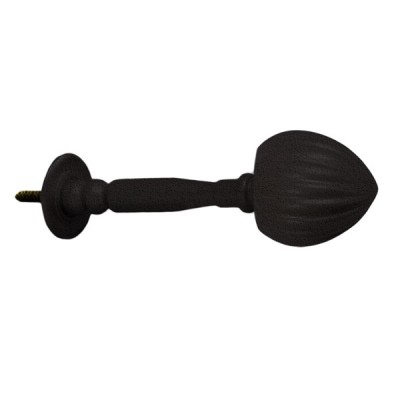 Fluted Acorn Curtain Holdback - Iron Bark