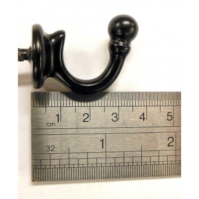 Tieback  Hook Black - 35MM