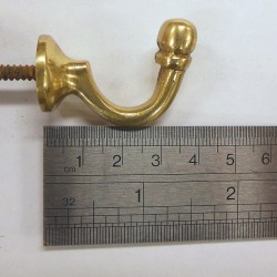 Tieback  Hook Brass - 40MM