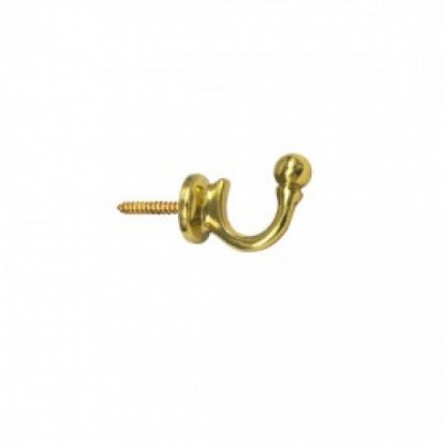 Tieback Hook Brass - 40MM