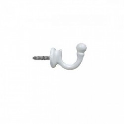 Tieback Hook White - 40MM