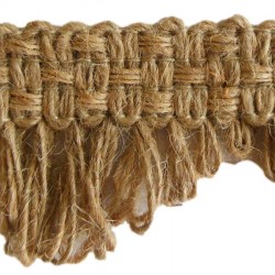 Fan Edge Fringe Trim - Jute