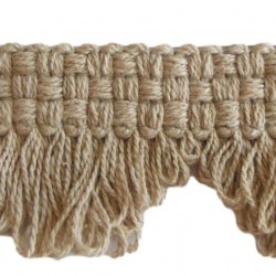 Fan Edge Fringe Trim - Linen