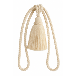 Curtain Tassel Tieback - Natural Cotton