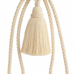 Curtain Tassel Tieback - Natural Cotton