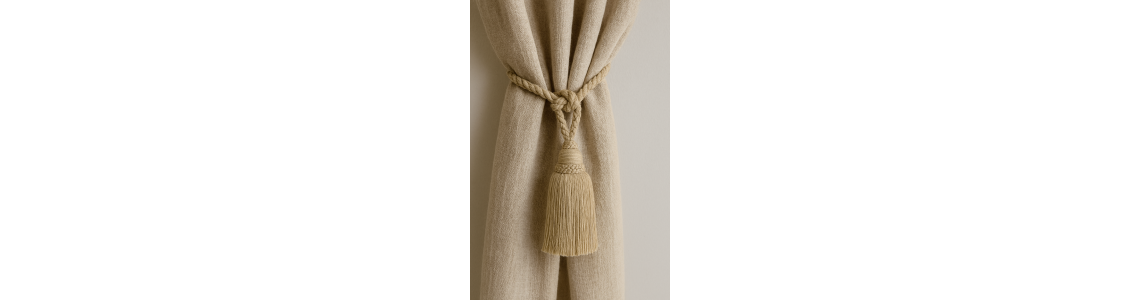 *COTTON CURTAIN TIEBACKS *COTTON CURTAIN TIEBACKS