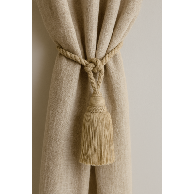 Curtain Tassel Tieback - Linen