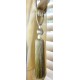 Single Tassel Tieback -  Lime Green & Taupe