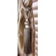 Single Tassel Tieback - Chocolate & Silver