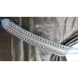 Curtain Holdback - Turquoise & Taupe