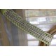 Curtain Holdback  - Lime Green & Taupe