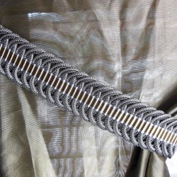 Curtain Holdback - Chocolate & Silver