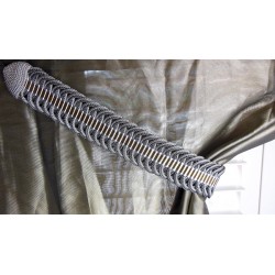 Curtain Holdback - Chocolate & Silver