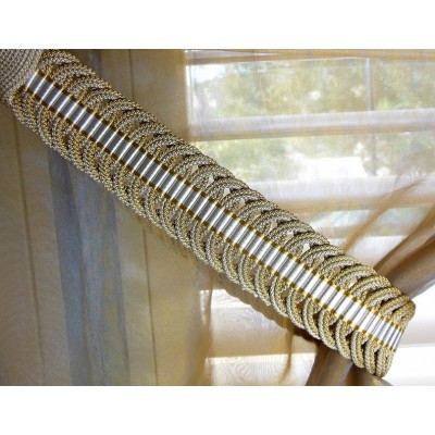 Curtain Holdback - Light & Dark Gold