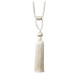 Single Tassel Tieback - Oyster & Cream