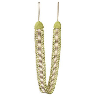 Curtain Holdback  - Lime Green & Taupe