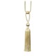 Single Tassel Tieback -  Lime Green & Taupe