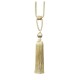 Single Tassel Tieback -  Lime Green & Taupe