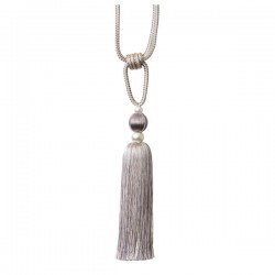 Single Tassel Tieback - Lavender, Soft Gold & Silver