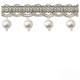 Pearl Fringe - Grey, Silver & Cream