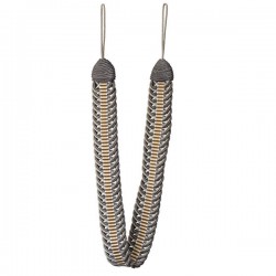 Curtain Holdback - Chocolate & Silver