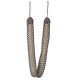 Curtain Holdback - Chocolate & Silver