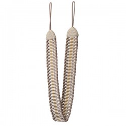 Curtain Holdback - Taupe & Cream