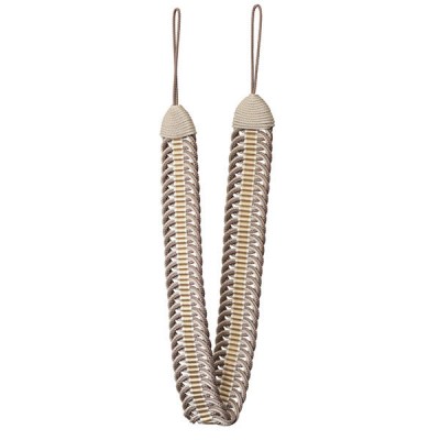 Curtain Holdback - Taupe & Cream