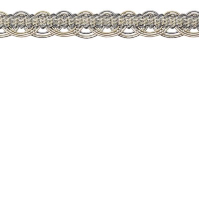 Galon Braid - Grey, Silver & Cream