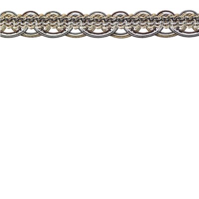 Galon Braid - Chocolate & Silver