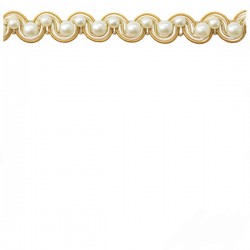 Braid with Pearls - Light & Dark Gold