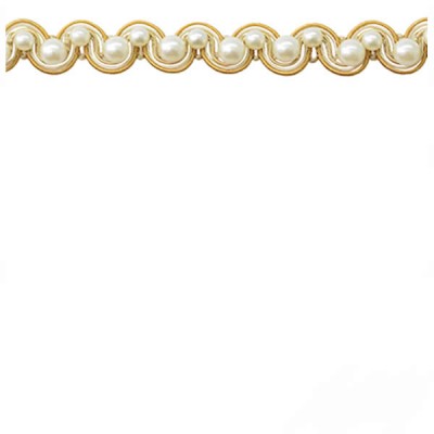 Braid with Pearls - Light & Dark Gold