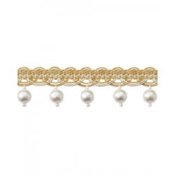 Pearl Fringe Trim - Light & Dark Gold