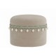 Pearl Fringe Trim - Blue & Taupe