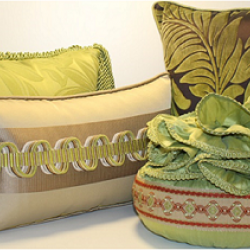 Decorative Piping Cord - Blue & Taupe
